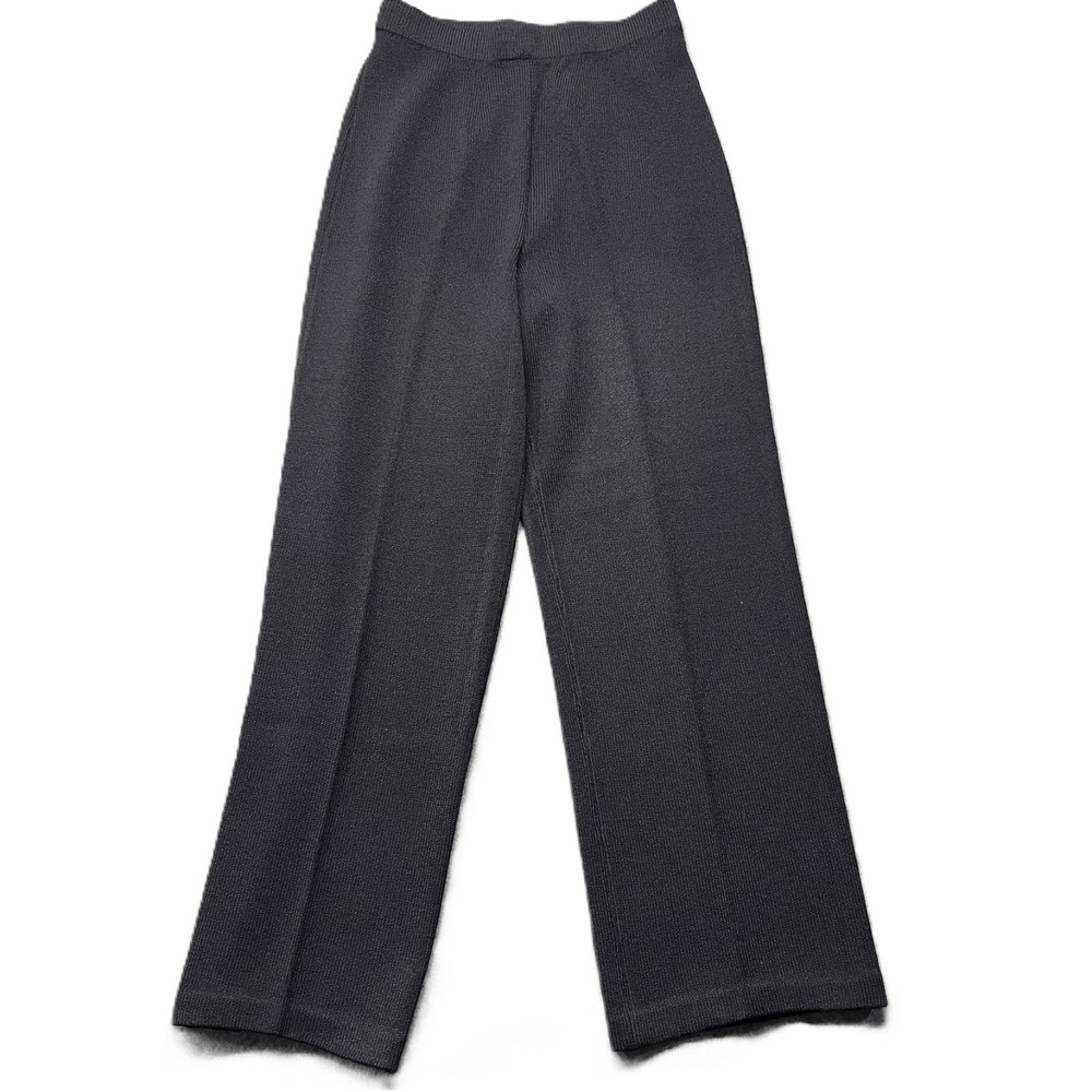 St John Santana Knit Pants Womens 2 Black Elastic Waist‎ Vintage Y2K